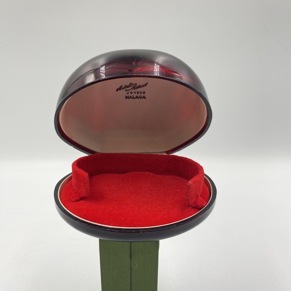 Artesplast Joyero Malaga Bracelet Jewelry Box Clamshell Red Velvet Tortoiseshell